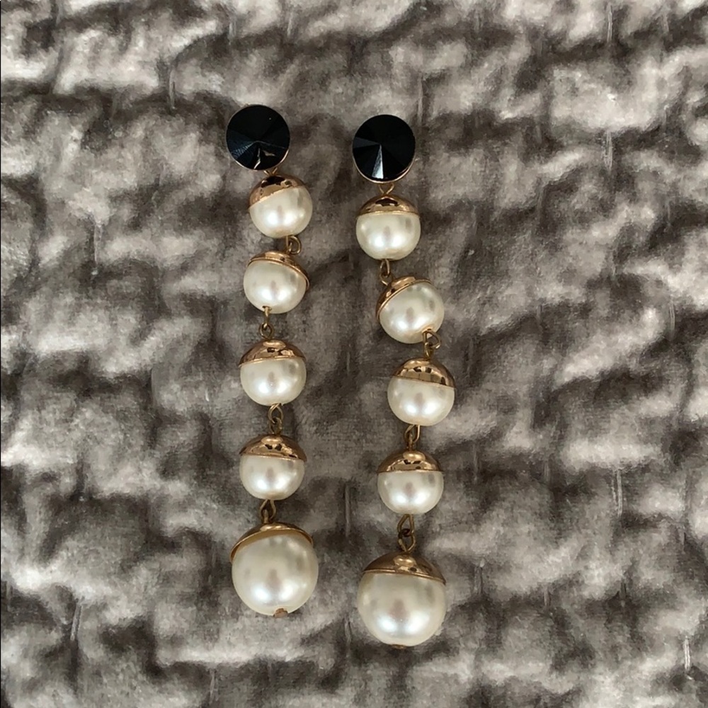 Zara Pearl drop earrings